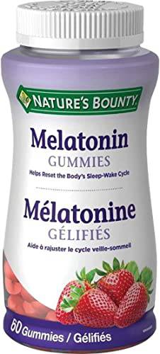 Nature's Bounty Melatonin Supplement, Helps Reset Bodys Sleep-Wake Cycle, 2.5mg, 60 Gummies