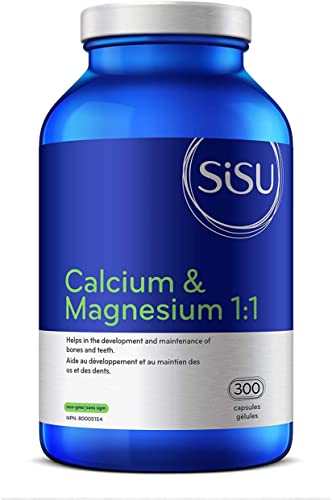 SISU Calcium & Magnesium 1:1 with D3 300 Count (Pack of 1)