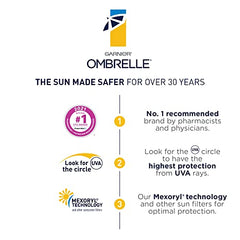 Garnier Ombrelle Ultra Light Sunscreen Body & Face Spray, SPF 50+, for Sensitive Skin, Hypoallergenic, Water Resistant, Alcohol and Fragrance Free, 142g