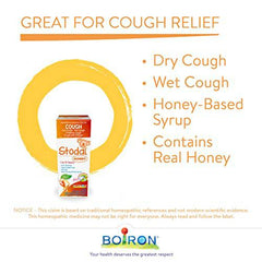 Boiron Stodal Children's Honey Syrup, 2 X 200ml Bonus Pack fo Dry & Wet Cough 400ml