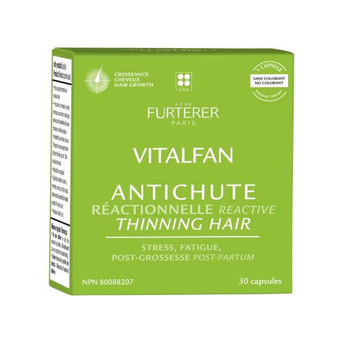 René Furterer - VITALFAN - Reactional Hair Loss- Dietary Supplement For Hair Growth, Sudden Temporary Thinning Hair- 30 caps