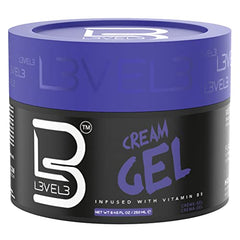 Level 3 Cream Gel - Provides Volume and Medium Hold - With Vitamins to Nourish and Protect Hair L3 - Level Three Mens Hair Styling Cream (250 ML)