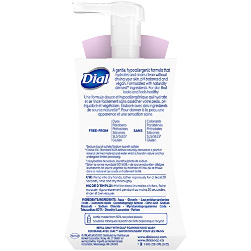 Dial Clean & Gentle Foaming Hand Wash, Waterlily, 221mL