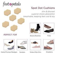 FOOT PETALS Women's Pressure Pointz Spot Cushions Insole, Buttercup, Medium/One Size M US