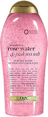 OGX Pink Sea Salt & Rosewater Gentle Soothing Body Scrub, 577 milliliters