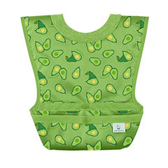 green sprouts Unisex Baby Pull-over Bib, Green & Navy, Small