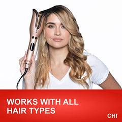 CHI Spin N Curl Special Edition Rose Gold Hair Curler 1 inch. Ideal for Shoulder-Length Hair between 6-16 inches.