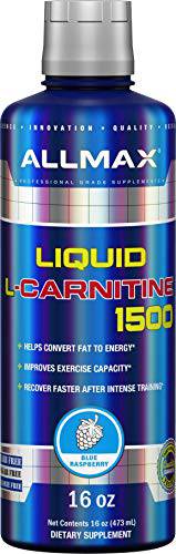 ALLMAX Nutrition - L-Carnitine Liquid + Vitamin B5 - Blue Raspberry - 473 ml