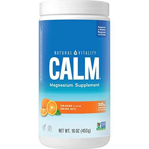 Natural Vitality calm orange flavor, 453 g (Pack of 1)