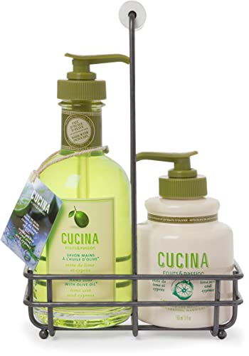 Cucina Hand Care Duo by Fruits & Passion - Lime Zest and Cypress - 200 ml Hand Soap & 150 ml Hand Cream