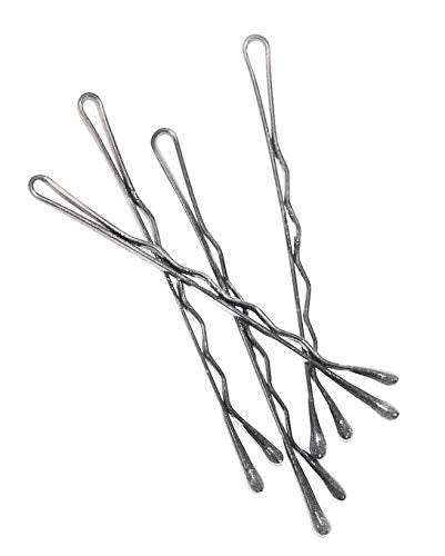 BaBylissPRO 2 Inch Crimped Bobby Pins, Half Pound Box in Silver