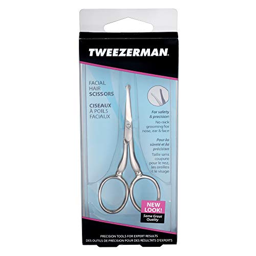 Tweezerman Facial Hair Scissors, 1 Count - 1 Count (2900-r)