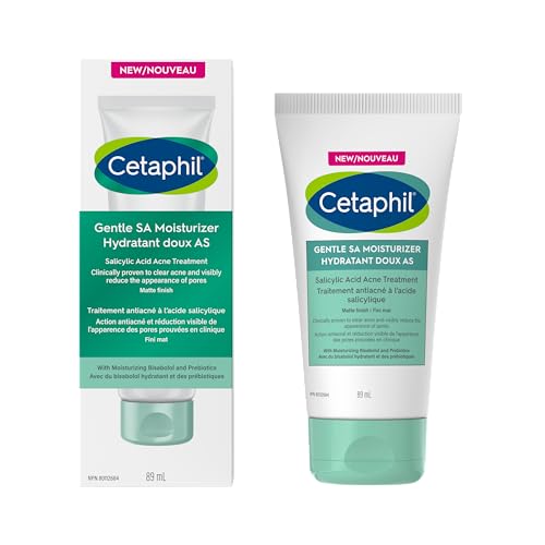 Cetaphil Gentle Clear Acne Moisturizer With Salicylic Acid | Hydrating Face Moisturizer Treats Sensitive Acne Prone Skin | Fragrance-Free | Non-Comedogenic | Dermatologist Recommended