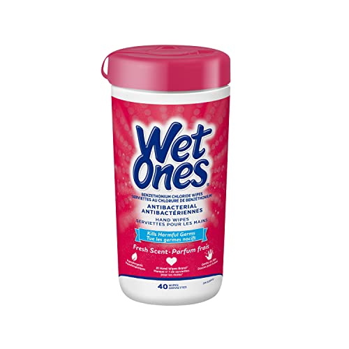 Wet Ones Antibacterial Wipes 40 Count (Value Pack of 6)