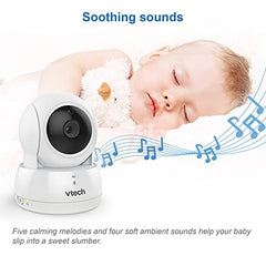 VTech VM924 Pan & Tilt Video Baby Monitor, 5" LCD Screen, Up to 17 Hrs Video Battery Life, Plug & Play, 1.33x Zoom, Night Vision, Up to 1000ft Range, Soothing Sounds, 2-Way Talk, Secured Transmission