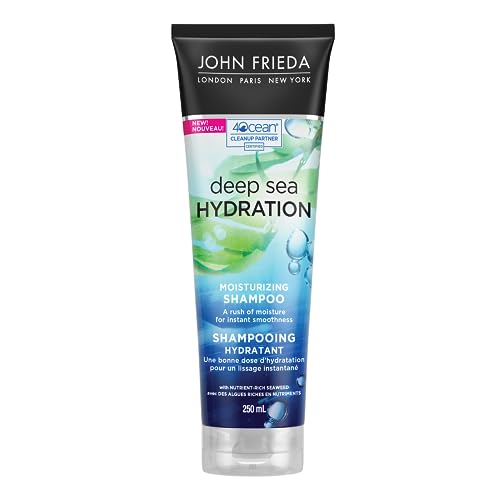 John Frieda Deep Sea Hydration Moisturizing Shampoo 250 mL, White, 250 ml (Pack of 1)