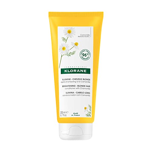 Klorane - Conditioner With Organic Chamomile For Blonde Hair- Enhances Highlights, BrightensBlonde Hair,Paraben, Hydrogen Peroxide, Ammonia, Sulfate Free - 200ml