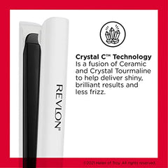 Revlon Crystal C Digital Flat Iron, 1 inch