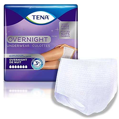 Tena Overnight Incontinence Underwear, Size L