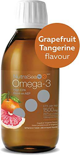 NutraSea Hp +D Omega-3 Grapefruit Tangerine 2000mg Epa + Dha 200 milliliter