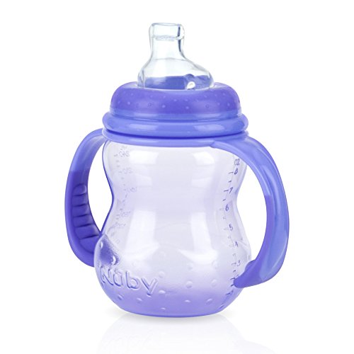 Nuby Wide Neck 3 Stage Bottle 8oz Purple