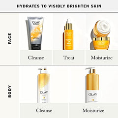 Olay Regenerist Vitamin C + Peptide 24 Duo Pack, Cleanser 150mL (5 fl oz), Moisturizer 48g (1.7 oz) Silver and Orange ,2.0 count