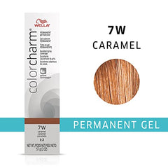 Wella ColorCharm Gel Permanent Hair Color for Blonde Color, 7W Caramel