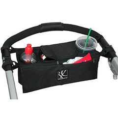 J. L. Childress Sip 'N Safe Stroller Console Tray, Black