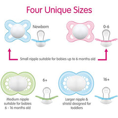 MAM Start Matte Newborn Pacifiers (2 pack, 1 Sterilizing Pacifier Case), Newborn Baby Pacifiers, Best Pacifier for Breastfed Babies, Self Sterilizing Baby Pacifier Case