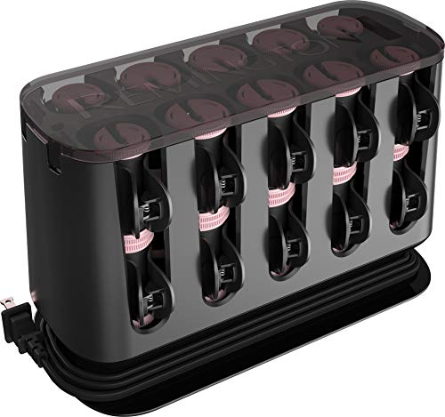 Remington Pro Hair Setters with Advanced Thermal Technology, 1-11/4" Ceramic hot rollers, Black, H9120CDN, Midnight Edition, 3.9 Pounds