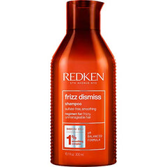 Redken Frizz Dismiss Shampoo | For Frizzy Hair | Smooths Hair & Manages Frizz | Sulfate Free | Packaging May Vary, 300 ml (Pack of 1)
