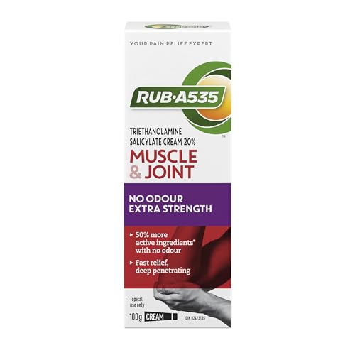 RUB·A535 Muscle & Joint Cream, No Odour, Extra Strength, 100 g