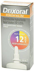 Drixoral Decongestant Nasal Spray, Fast and Long Lasting 12 Hour Relief, 30ml