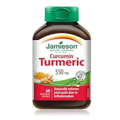 Jamieson Curcumin Turmeric 550 mg Regular Strength - Vegetarian, 60 Count (Pack of 1)