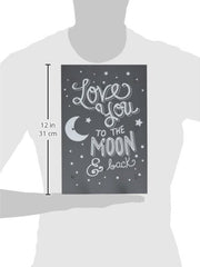 Little Love by NoJo Celestial Lighted Wall Decor, Love You to the Moon and Back, Gray/White (2617939)