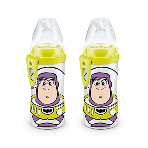 NUK Buzz Lightyear Active Cup, 10oz, 2 Pack(Color May vary)