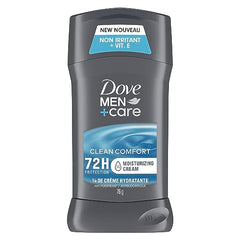 Dove Men+Care Clean Comfort 72H Antiperspirant Deodorant Stick for Men with Vitamin E and Non-Irritant Formula 76 g