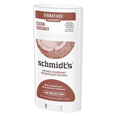 Schmidt's Deodorant Natural Stick for Women and Men Clean Coconut with 48 Hour Protection, No Aluminum Salts, Cruelty-free, Vegan Deodorant 75 g