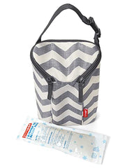 Skip Hop Baby Breastmilk Cooler Insulated Bottle Bag, Grab & Go, Chevron