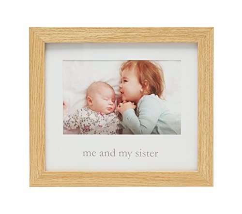 Kate & Milo Me & My Sister Frame, Sibling Keepsake Frame, Baby Nursery Décor Wall Art Picture Frame