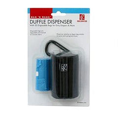 J. L. Childress Bag 'N Bags Duffle Dispenser with 30 Disposable Bags, Black, 1 Pack