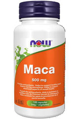 NOW Supplements Maca 500mg Capsules, 100 Count