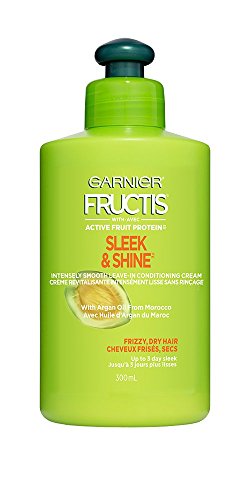 Garnier Fructis Sleek & Shine, Leave In Cream, 300 mL