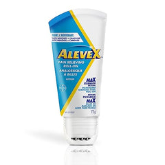 AleveX Topical Pain Relief Lotion - For Muscle And Joint Pain, Back Pain, And Arthritis Pain Relief, Contains Maximum Strength Cooling Menthol with Camphor, With Massaging Rollerball Applicator, 72g