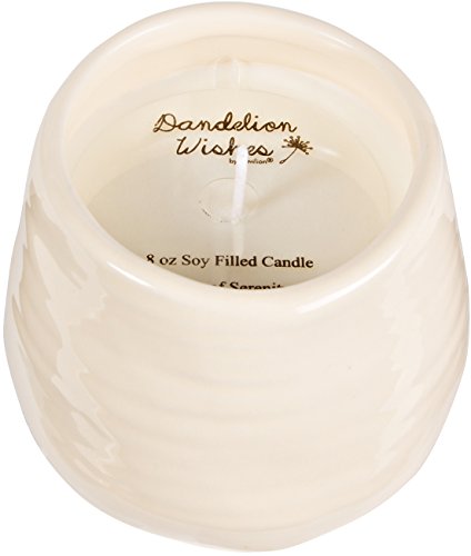 Dandelion Wishes 77113 Plain, Sisters are A Wish Come True Yellow Ceramic Soy Serenity Scented Candle