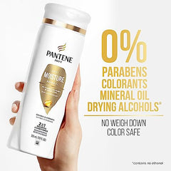 Pantene 2-in-1 Shampoo & Condtioner for Dry Hair, Daily Moisture Renewal, Safe for Color-Treated Hair, 355 mL