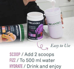 Organika Electrolytes + Enhanced Collagen- Wildberry Flavour- Sugar-Free Hydration + Protein 360 gram - 30 Servings