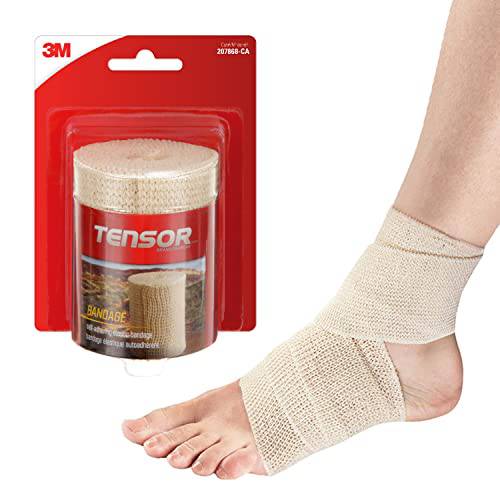 Tensor Self-Adhering Elastic Bandage Wrap, 3-Inch, Beige