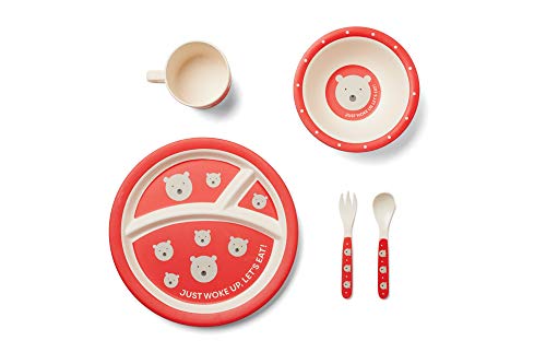 Red Rover 20019 Polar Bear Children's Dinner Set 5-Piece Multicolor