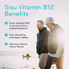 SISU B12 5000 mcg methylcobalamin, sublingual, Cherry 60 T